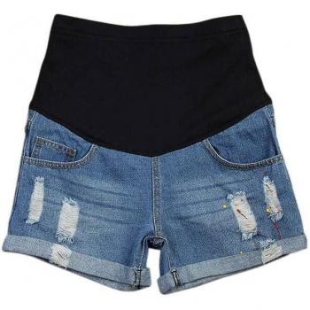 Linen Blend Maternity Shorts