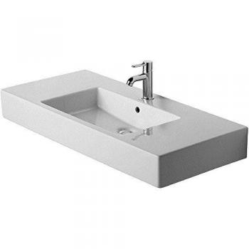 Duravit Vero 105 cm Möbelwaschtisch mit 1 Hahnloch, weiß mit Wondergliss