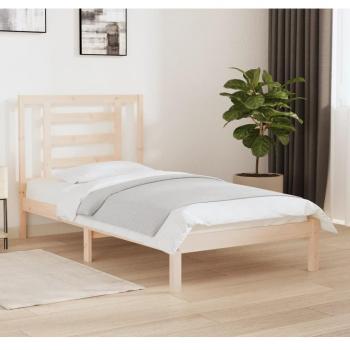 VidaXL Cama de madera maciza de pino individual 90x190 cm
