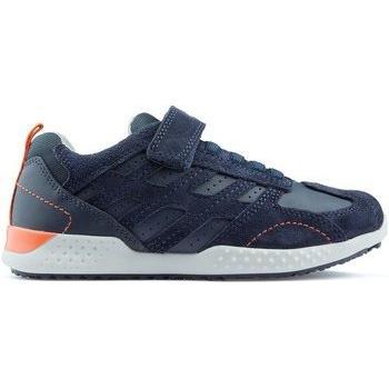 Geox Juvenil J Snake 2 Piel Nubuck Sujeción Deportiva Navy