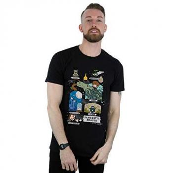 BI24725 Chibi Newt Men’s T‑Shirt in Black