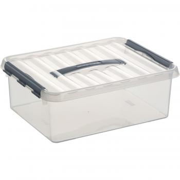 Aufbewahrungsbox 12 Liter, DIN A4, transparent, 400 x 300 x 140 mm
