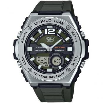 Reloj Casio Hombre Verde MWQ‑100‑3AV con cuarzo
