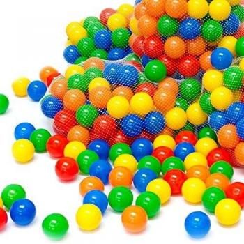 JoyBalles 50 Balles de Jeu Colorées en Plastique 5,5cm pour Enfants et Chiens