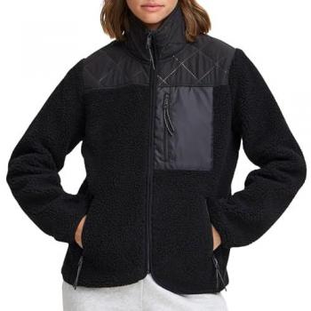 Fleece‑Overshirt TheJoggConcept Berri 6 – Frauen, Schwarz, XL