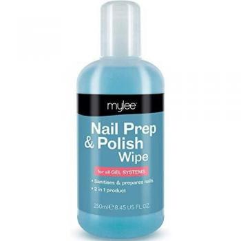 Mylee Prep Wipe Nail Gel Polish Cleanser Cleaner sanitize UV LED Manicure 250ml
