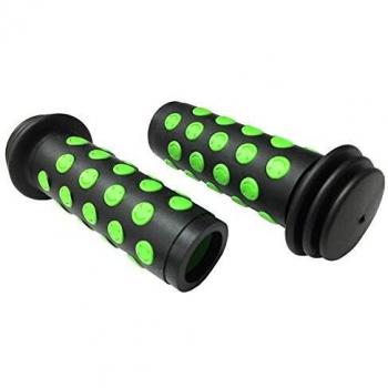 Mangos de bici AGR Junior R20 con absorción de impactos para niños, en tono negro y verde