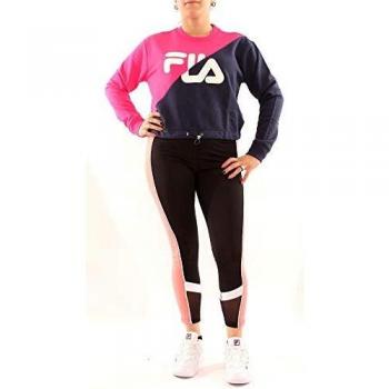 Fila Banji Felpa Donna Cropped Fucsia/Notte – XS