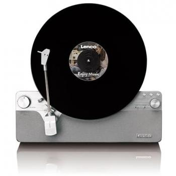 Lenco LSA‑071SI (Vollautomatisch) – Bluetooth‑Plattenspieler, integrierte Lautsprecher, Silber