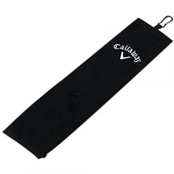 Callaway 16×21 Black Trifold Golf Towel – Unisex
