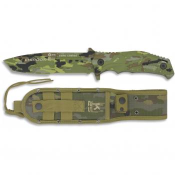 Tactical Knife RUI Chinook II Camo Espacial – Aluminum Handle, 14 Blade 4.4mm, Nylon Sheath (32120)