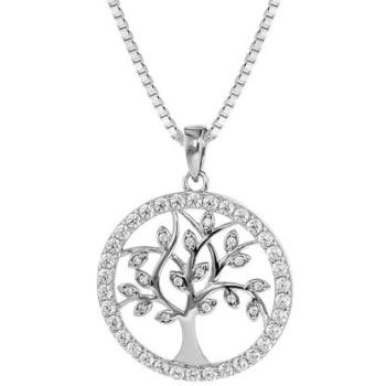 Venezianer Kette mit Lebensbaum Anhänger aus 925 Silber