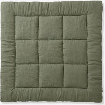 Tapis de jeu olive en percale de coton