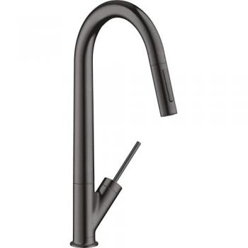 Axor Starck EcoSmart 235mm con Rociador Extraíble – Color Brushed Black