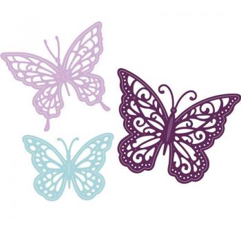 Vintage Lace Vines Butterflies Metal Cutting Dies for Scrapbooking
