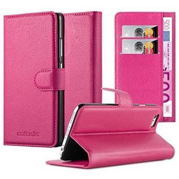 Custodia Rosa Intensa per iPhone 6/6s con Chiusura a Magnete e Supporto