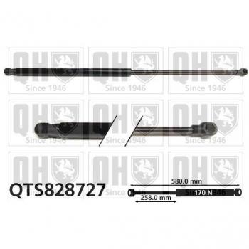 Ressort pneumatique Quinton Hazell QTS828727 CITROËN