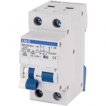 40A Dual‑Pole RCBO, 30 mA, C‑Curve (IMO B6CR1N40‑30‑A)
