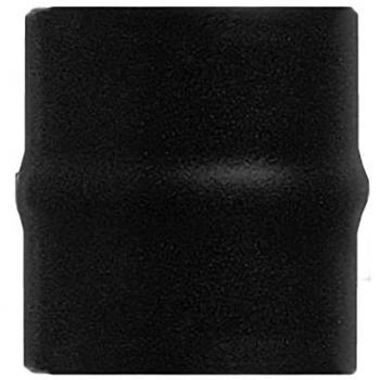 Embout de raccordement mâle/mâle DN 130 mm, tube noir, émail 600 °C pour poêle à bois, conforme CE, Italie