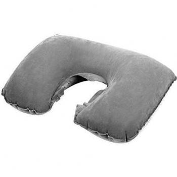 Reise-Support Spikey Kissen mit Tasche: Aufblasbar, PVC, Nackenstütze – Grau, Medium