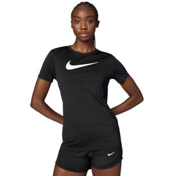 Nike T-Shirt Donna Nero Dri‑Fit con Stampa