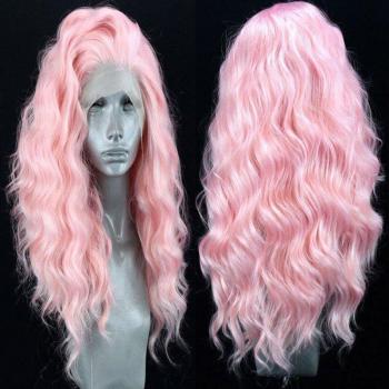 Wig Lace Front 13×3 Rose – Résistance Chauffage, Raie N°1 et Latérale