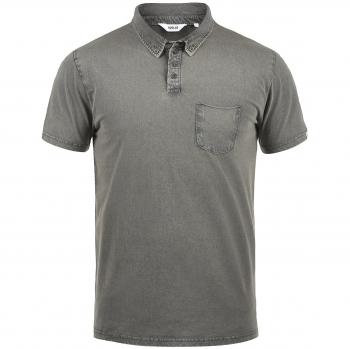 !Solid Pat Herren Poloshirt Polohemd T-Shirt Shirt Mit Polokragen Aus 100% Baumwolle, Größe:M, Farbe:Mid Grey