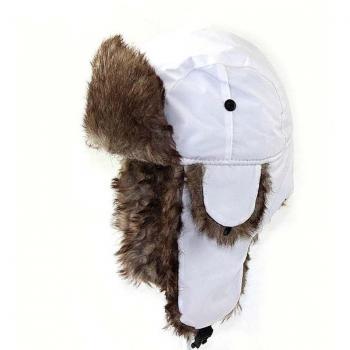 Chapeau de ski avec rabat d'oreilles en fausse fourrure