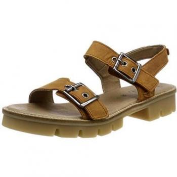 Camel active Damen Canberra S. 70 Plateausandalen, Braun (Brandy 2), 42 EU