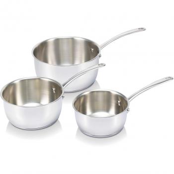 Bekaline 13516974 Belvia Série de 3 Casseroles en acier inoxydable 16/20 cm