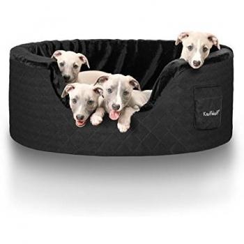 Schwarzes Hundebett Henry 12747 – 5 cm Schaumstoff