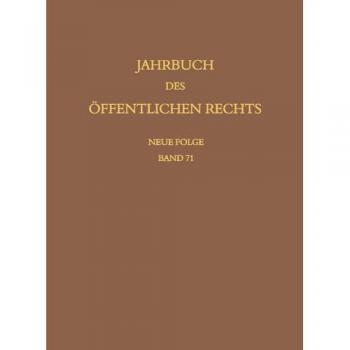 Jahrbuch des öffentlichen Rechts der Ge, Fachbücher von Mohr Siebeck