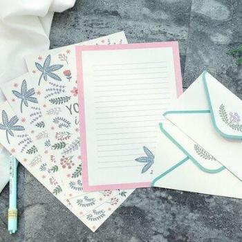 Lovely Floral Letter Paper Envelopes