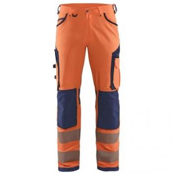 Pantalon de Travail Stretch Haute Visibilité 4D 1197 – Orange/Marine M – FR(42) – SE(C48) – Longues (édition standard)