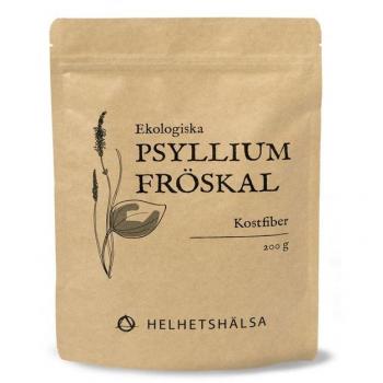 Helhetshälsa Psylliumfröskal EKO 200 g med högt fiberinnehåll