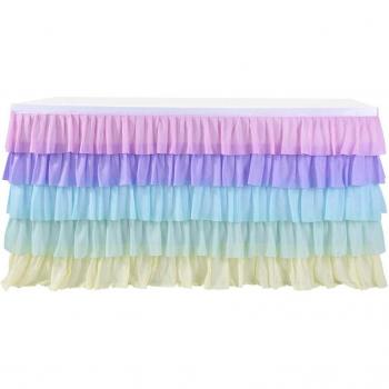 Encanto de Burbujas: Falda de Mesa con Motivo Sireno