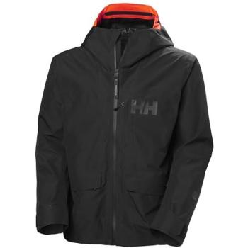 Helly Hansen Emiko Shell Jacket with Recco, Black/Orange – Men M
