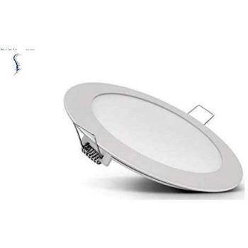 Faretto LED rotondo da incasso con molle, 18W, bianco freddo e luce naturale, per uso interno (10 pezzi)