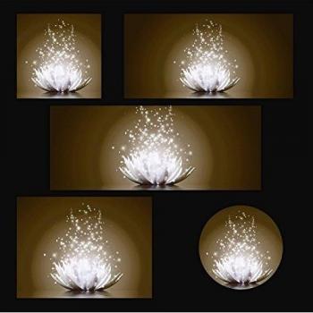 Glasbild Magie der Lotus-Blume