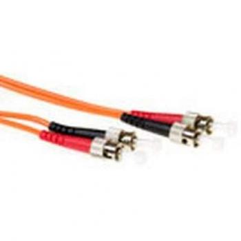 Cavo di Rete Multifase 5 m, ACT LSZH Multimode 62.5/125 OM1, Connettori ST, Cat6e