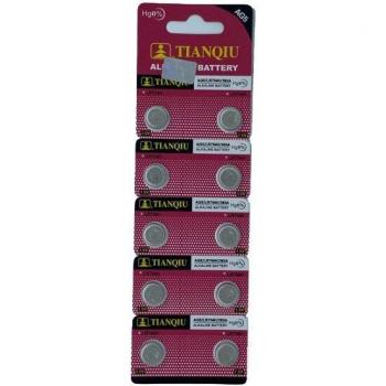 Batería LR754/393 TIANQIU 10 piezas