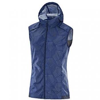 Salomon Chaleco Agile Wind Vest V Mujer Azul Talla S