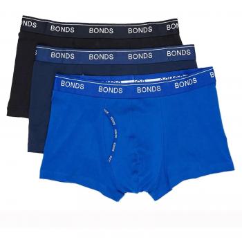 Bonds Ropa Interior Azul Hombre 3 Piezas Confort
