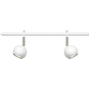 Foco Expansivo Blanco Metal 2 Bombillas 16 cm
