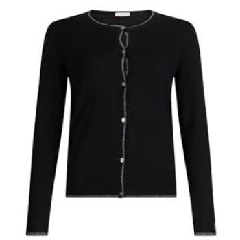 Cardigan Nero Regular Fit Liu Jo MF5225 MS49I