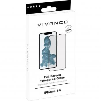Vivanco Displayschutzglas (1 Stück, iPhone 14), Smartphone Schutzfolie, Transparent