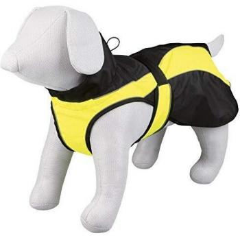 Rain‑Ready French Bulldog Suit – S 35 cm, Black/Yellow