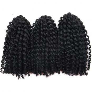 3pcs Synthetic Jumbo Braiding Hair Extensions Ombre Curly