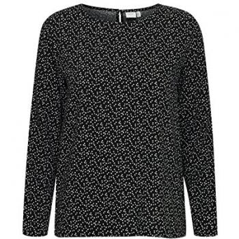 Schwarze Viskosebluse ICHI