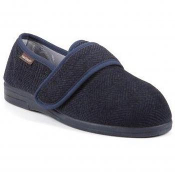 Navy Chevron Steve Men's Slippers